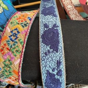 Lucky Brand women’s 2 tone embroidered belt Small